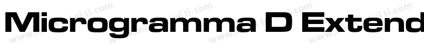 Microgramma D Extend字体转换